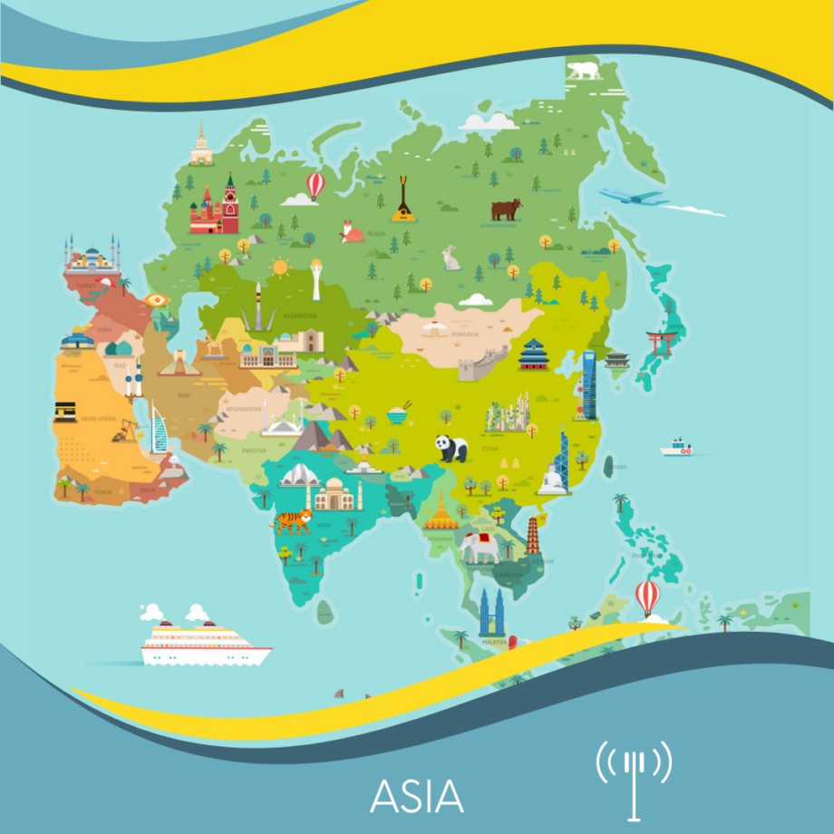 Asia (12 areas)